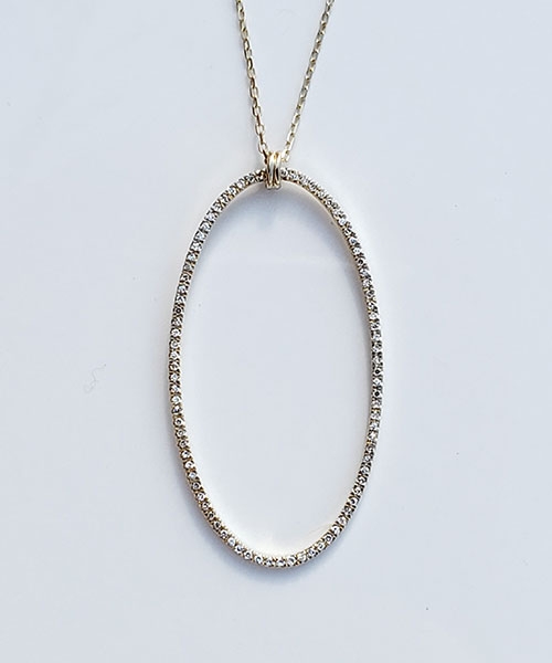 Ladies’ 14kt gold diamond pendant ...