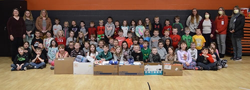 West Elementary School donates over 200 gift items to Veterans Memorial Hospital ...