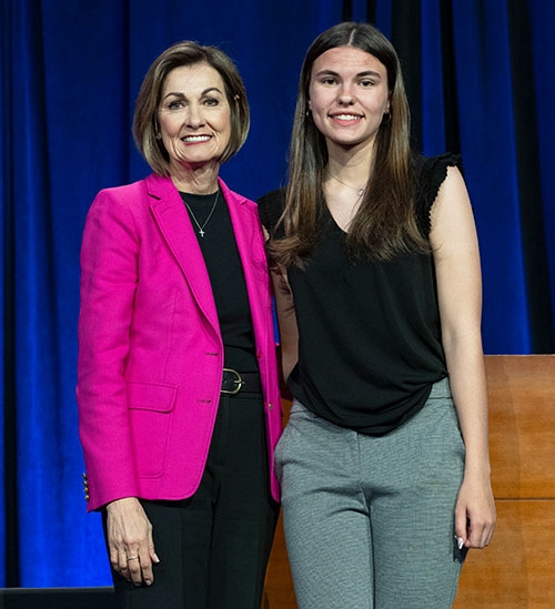 Recognized by Iowa Governor for academic excellence ...