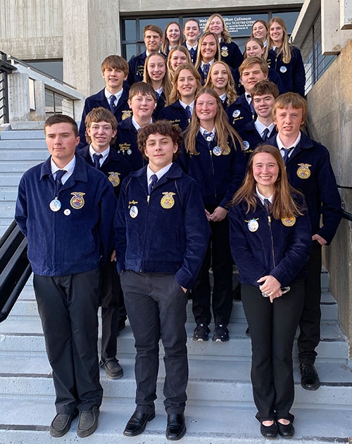 Waukon FFA Chapter members at State Convention ... 