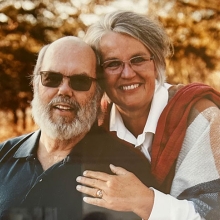 Kristi Hager with her late husband, Bob ...